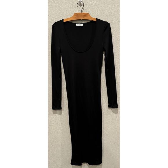 ANINE BING Montana Ribbed Midi Dress Size Medium - Picture 10 of 11